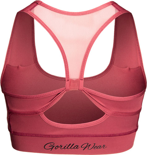 Gorilla Wear Meta Sports Bra Burgundy Red