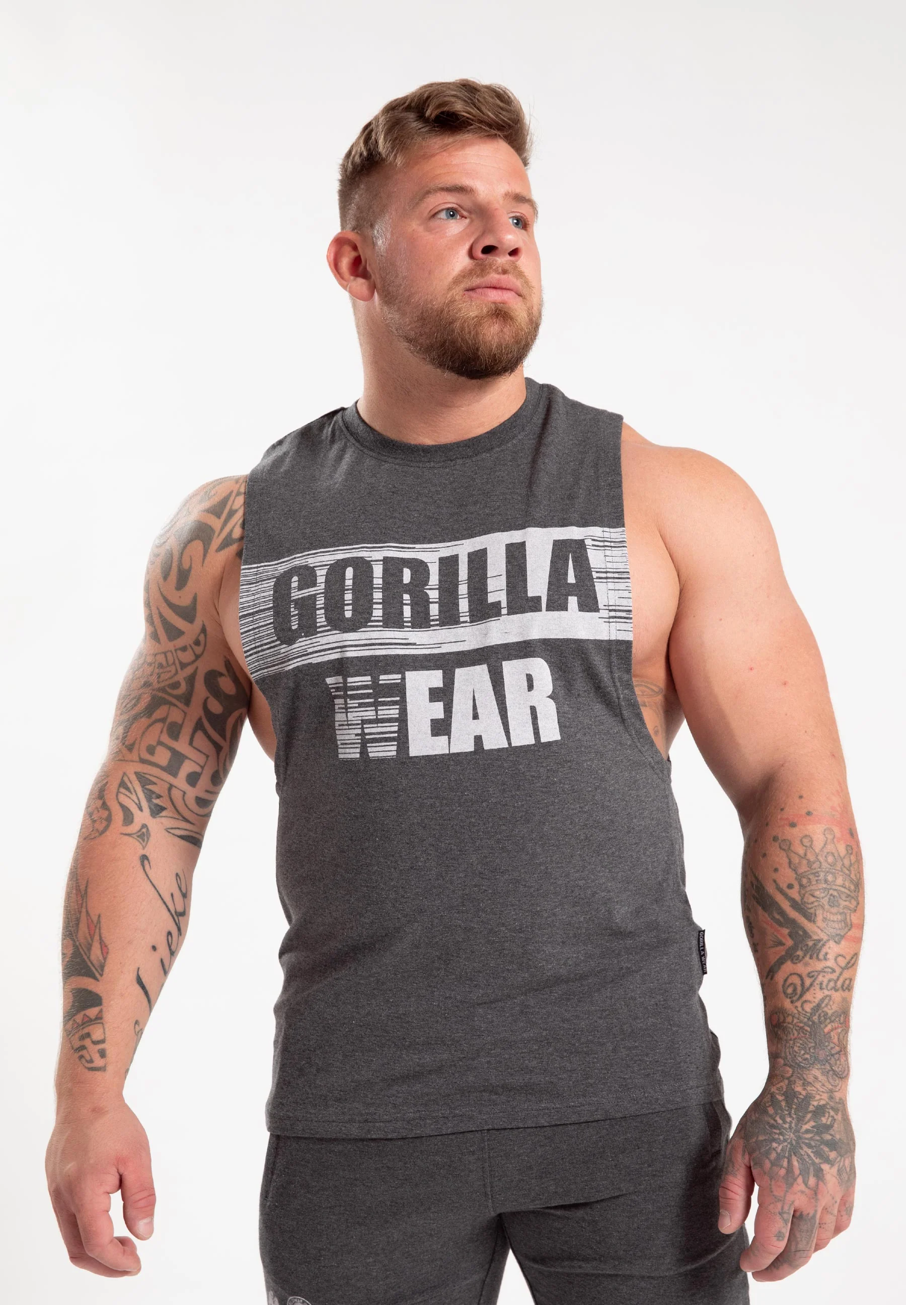 Gorilla Wear Lopez Drop Armhole Tank Top - Grau