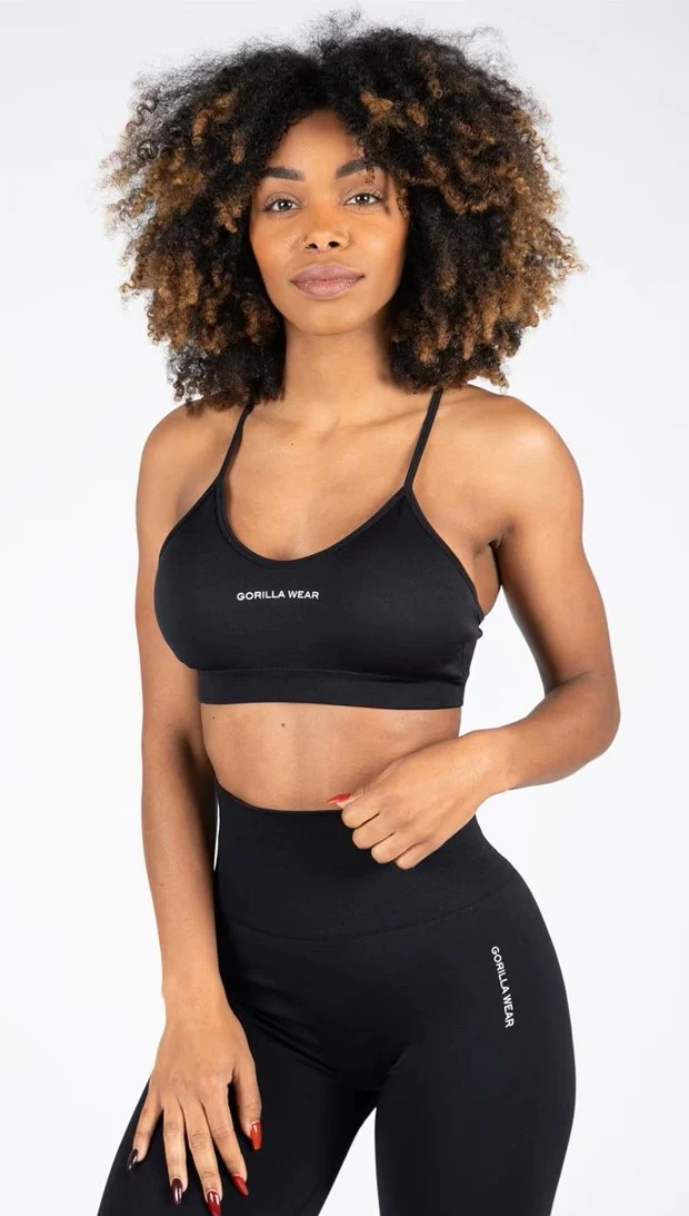 Gorilla Wear Quincy Seamless Sport Bra - Schwarz