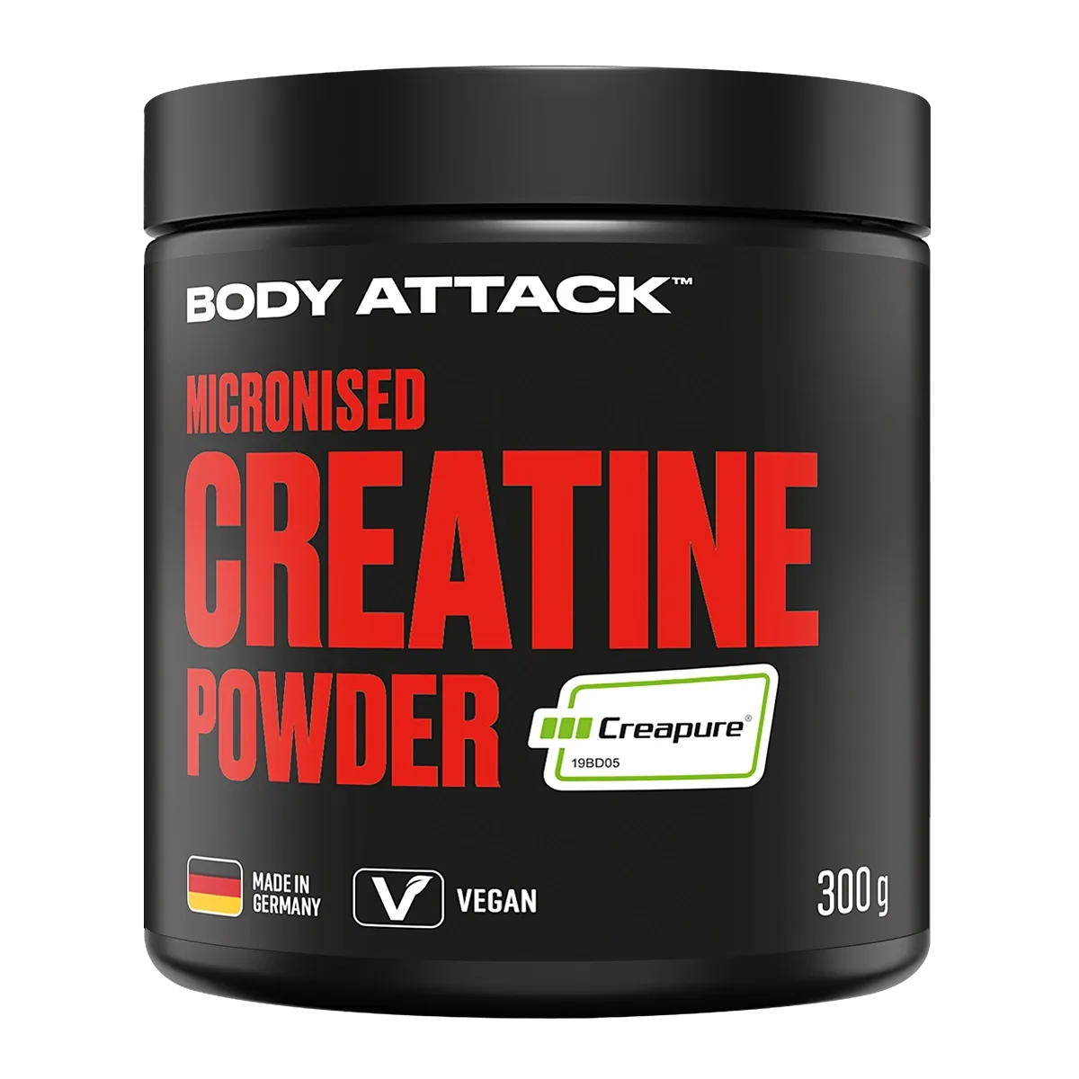 Body Attack Micronised Creatine Powder (Creapure) (300g Dose)