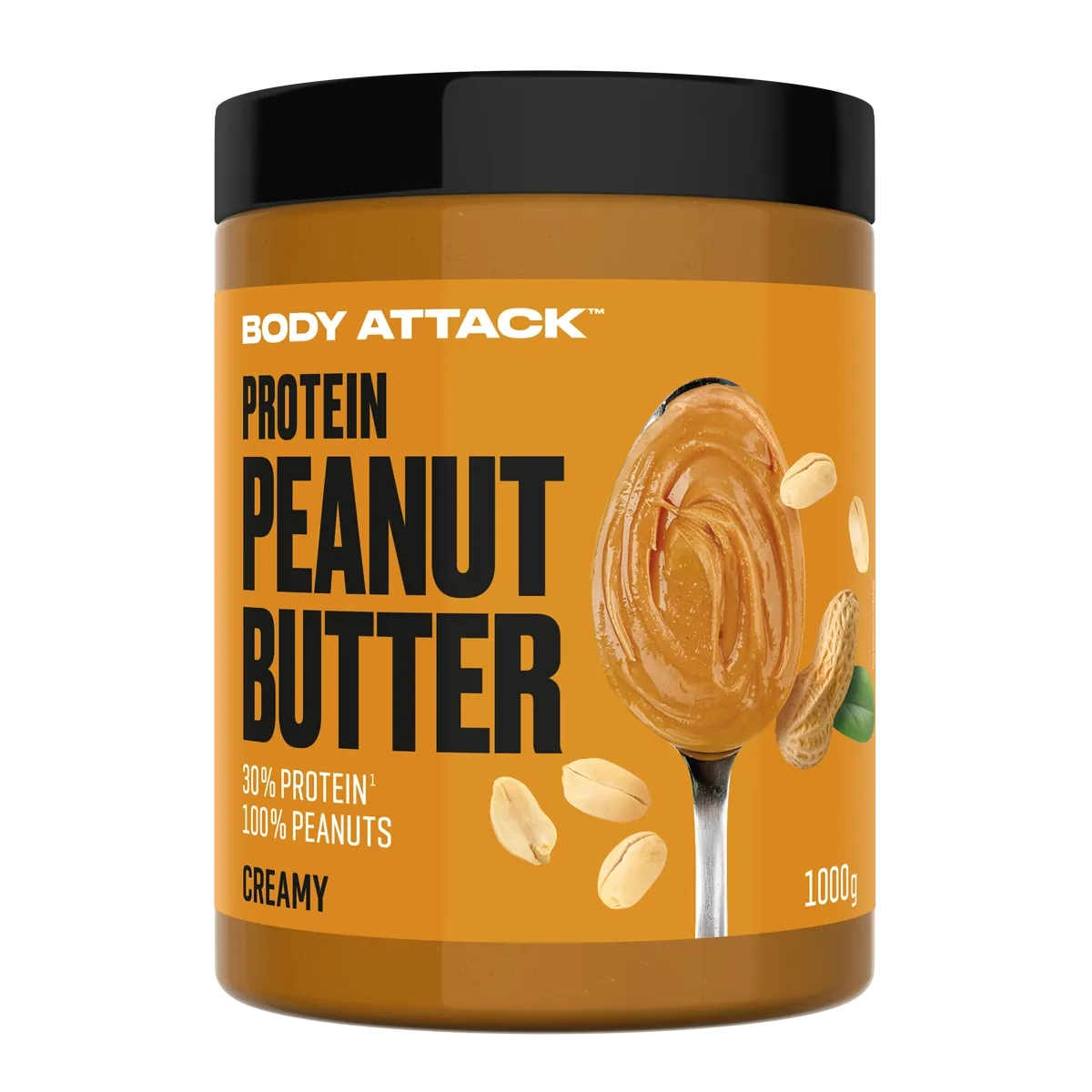 Body Attack Peanut Butter Natural (1000g Dose)