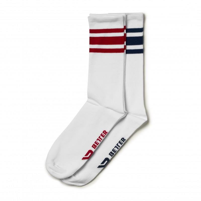 Better Bodies Brooklyn Socks 2-Pack - NAVY/RED