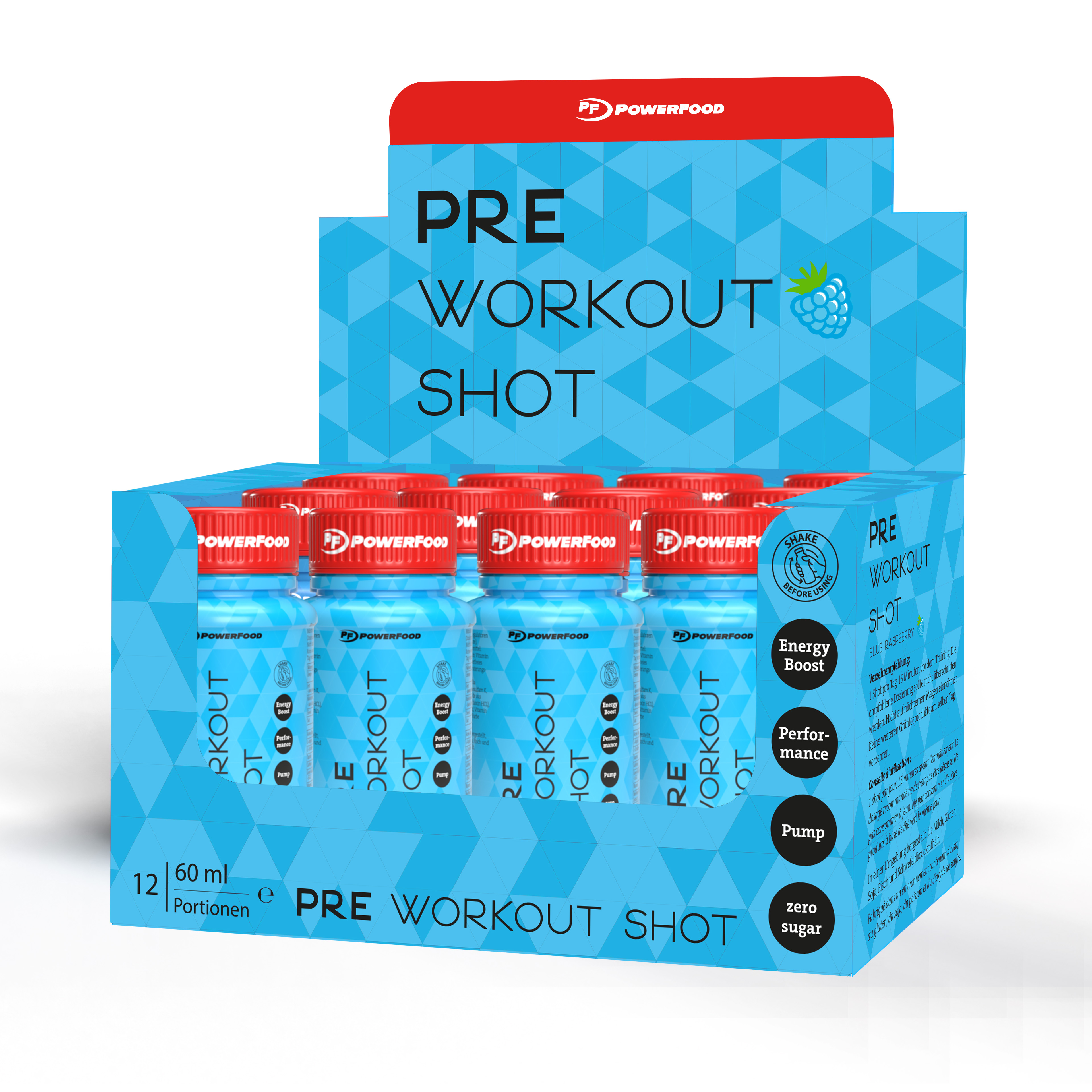 PowerFood Pre-Workout Shot (12 x 60ml)