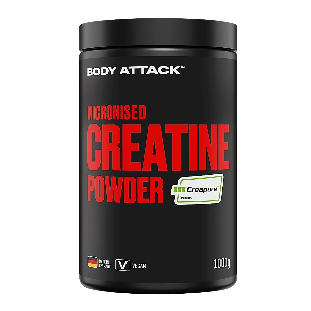 Body Attack Micronised Creatine Powder Creapure (1000g Dose)