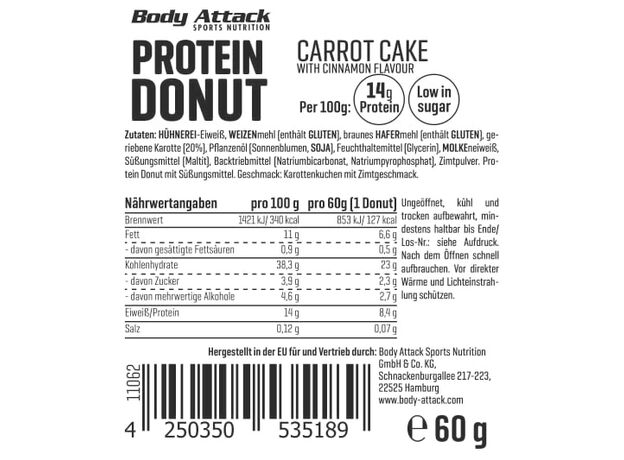 Body Attack Protein Donut (15 x 60g)