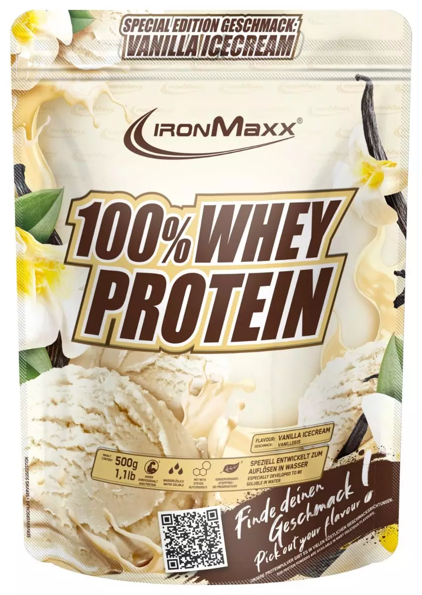 IronMaxx 100% Whey Protein (500g Beutel)