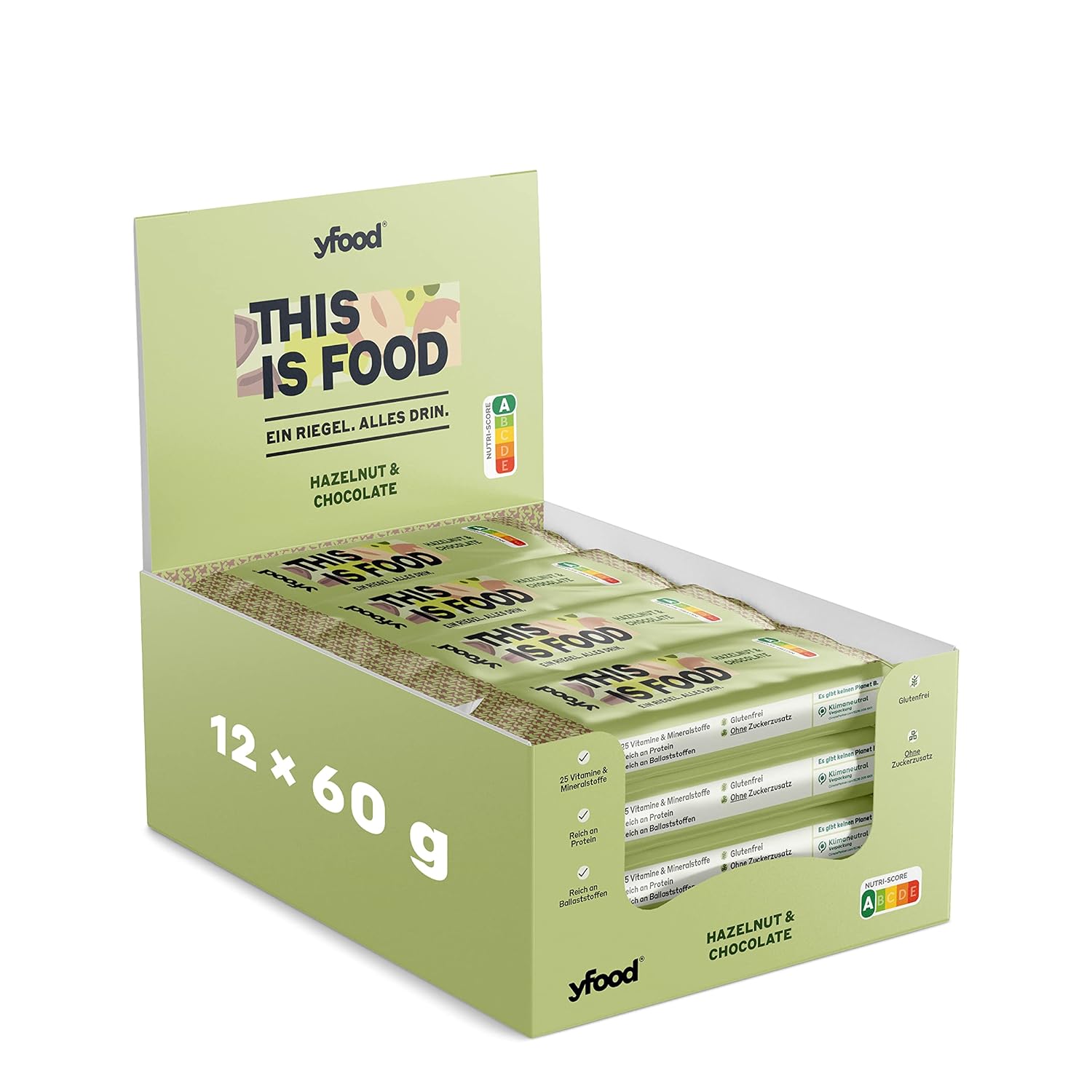 Yfood High-Protein Bar (12 x 60G)